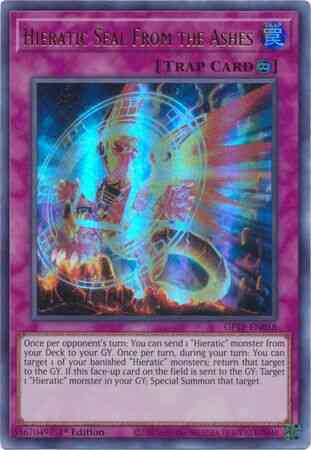 Hieratic Seal from the Ashes - GFTP-EN058 - Ultra Rare - 1st Edition