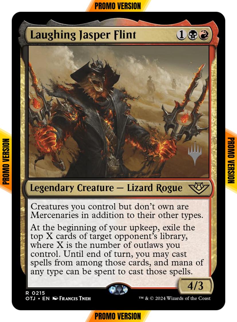 Laughing Jasper Flint [215p] [Promo Pack] [Outlaws of Thunder Junction: Promos] [Non-Foil]