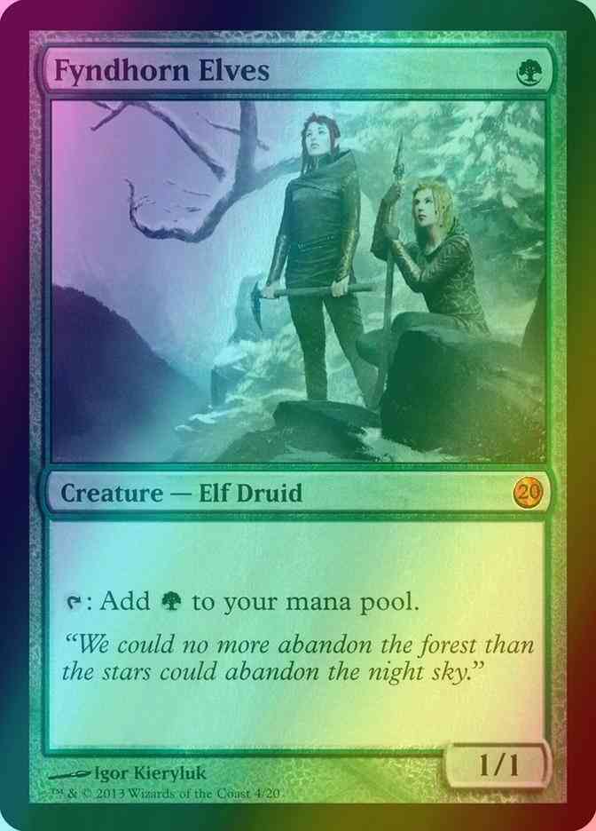 Fyndhorn Elves [4] [From the Vault: Twenty] [Foil]