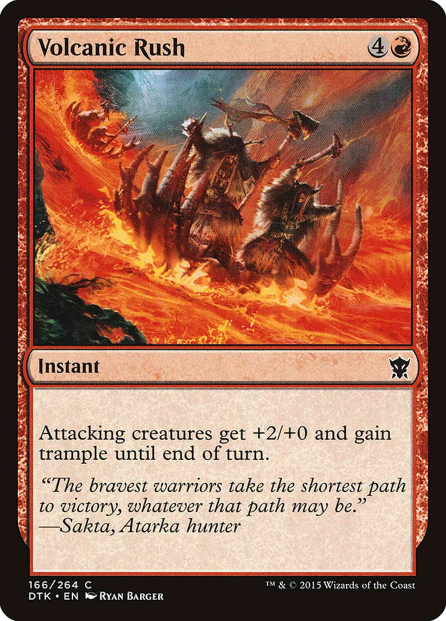 Volcanic Rush [166] [Dragons Of Tarkir] [Non-Foil]