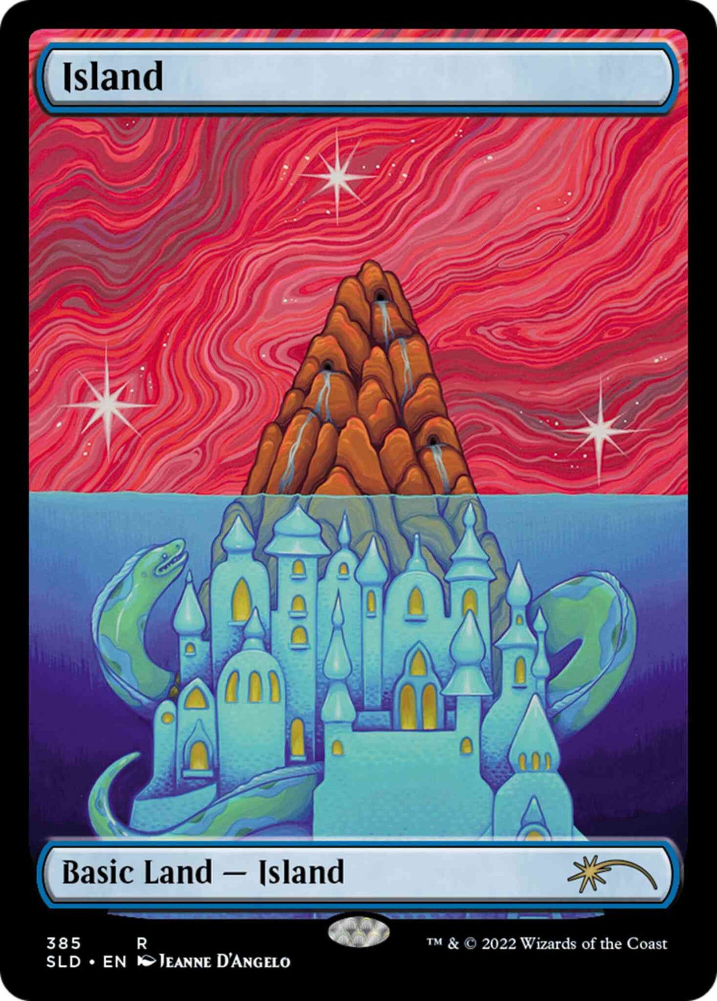 Island [0385] [Full Art] [Astrology: Aquarius] [Secret Lair Drop] [Non-Foil]