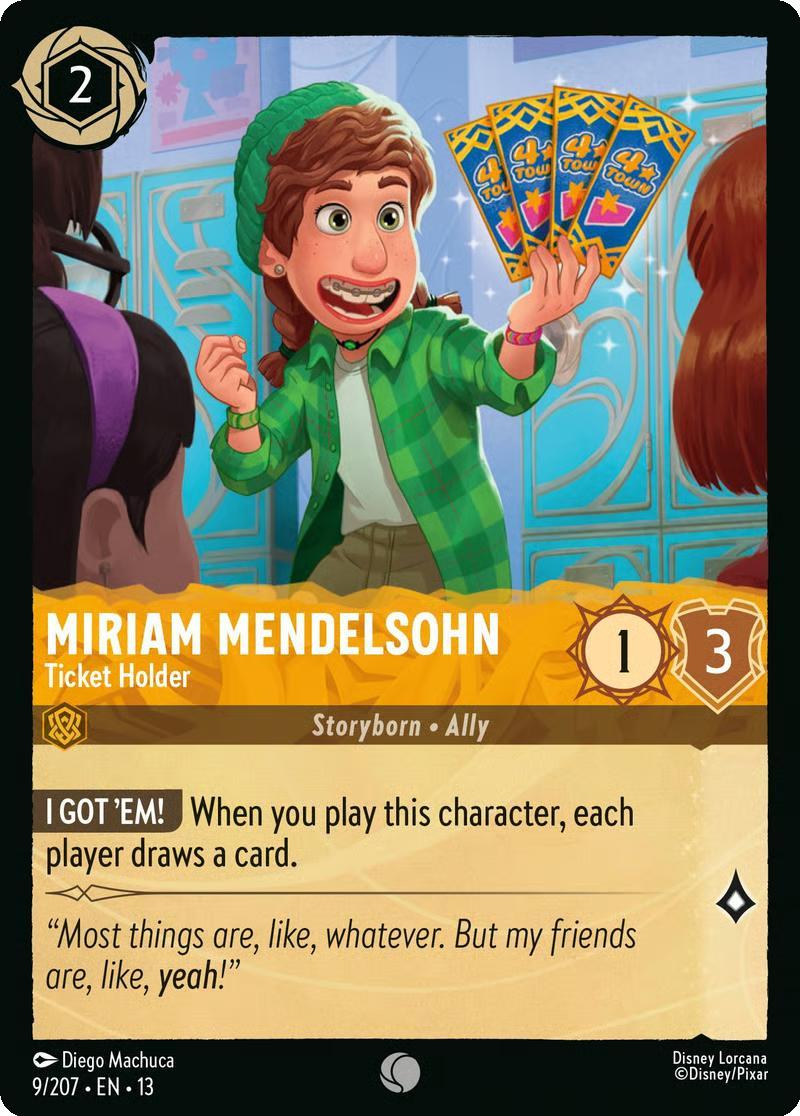 Miriam Mendelsohn - Ticket Holder - 9/204 [Attack of the Vine!] [Non-Foil]