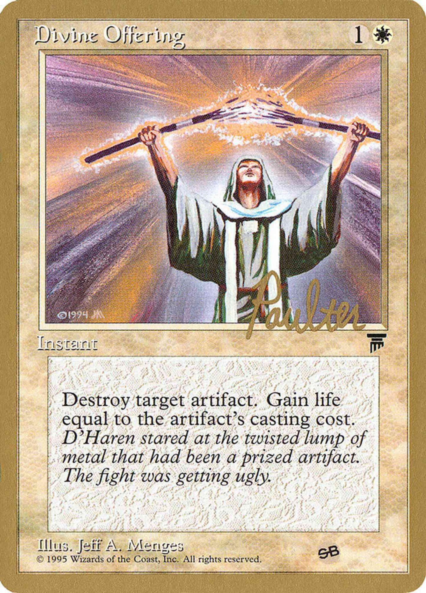 Divine Offering [pp6sb] [Preston Poulter] [Pro Tour Collector Set] [Non-Foil]