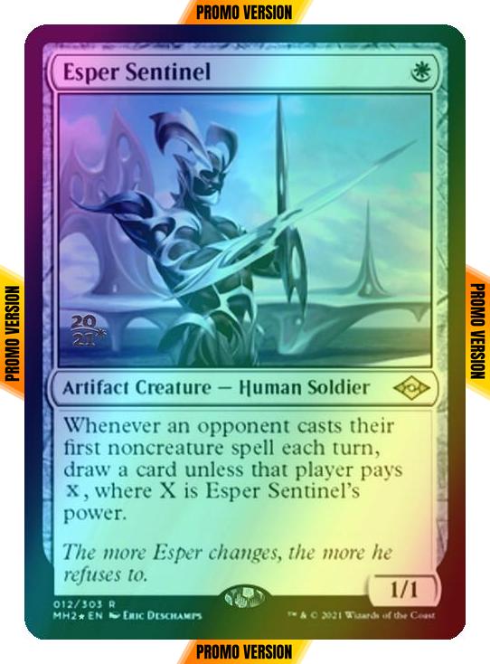 Esper Sentinel [Prerelease] [12S] [Modern Horizons 2 Promos] [Foil]
