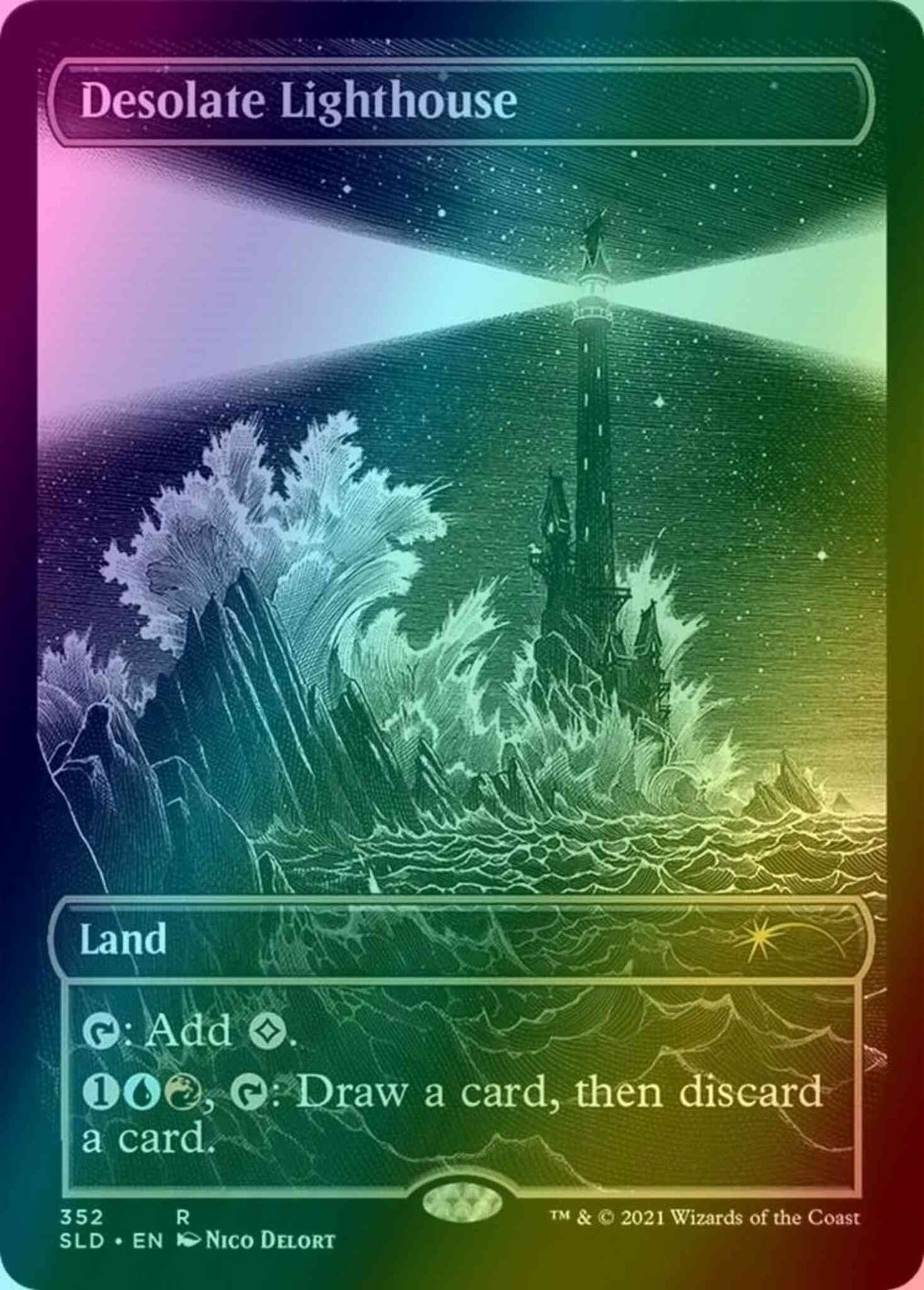 Desolate Lighthouse [0352] [Eternal Night Showcase] [Showcase: Midnight Hunt] [Secret Lair Drop] [Foil]