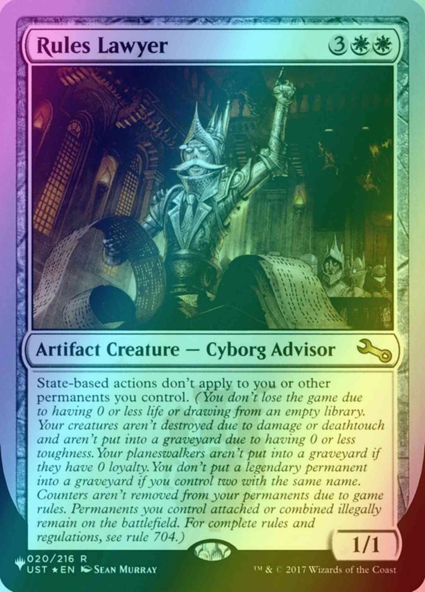 mtg rules lawyer card Rules Lawyer - Unstable - Magic: The Gathering