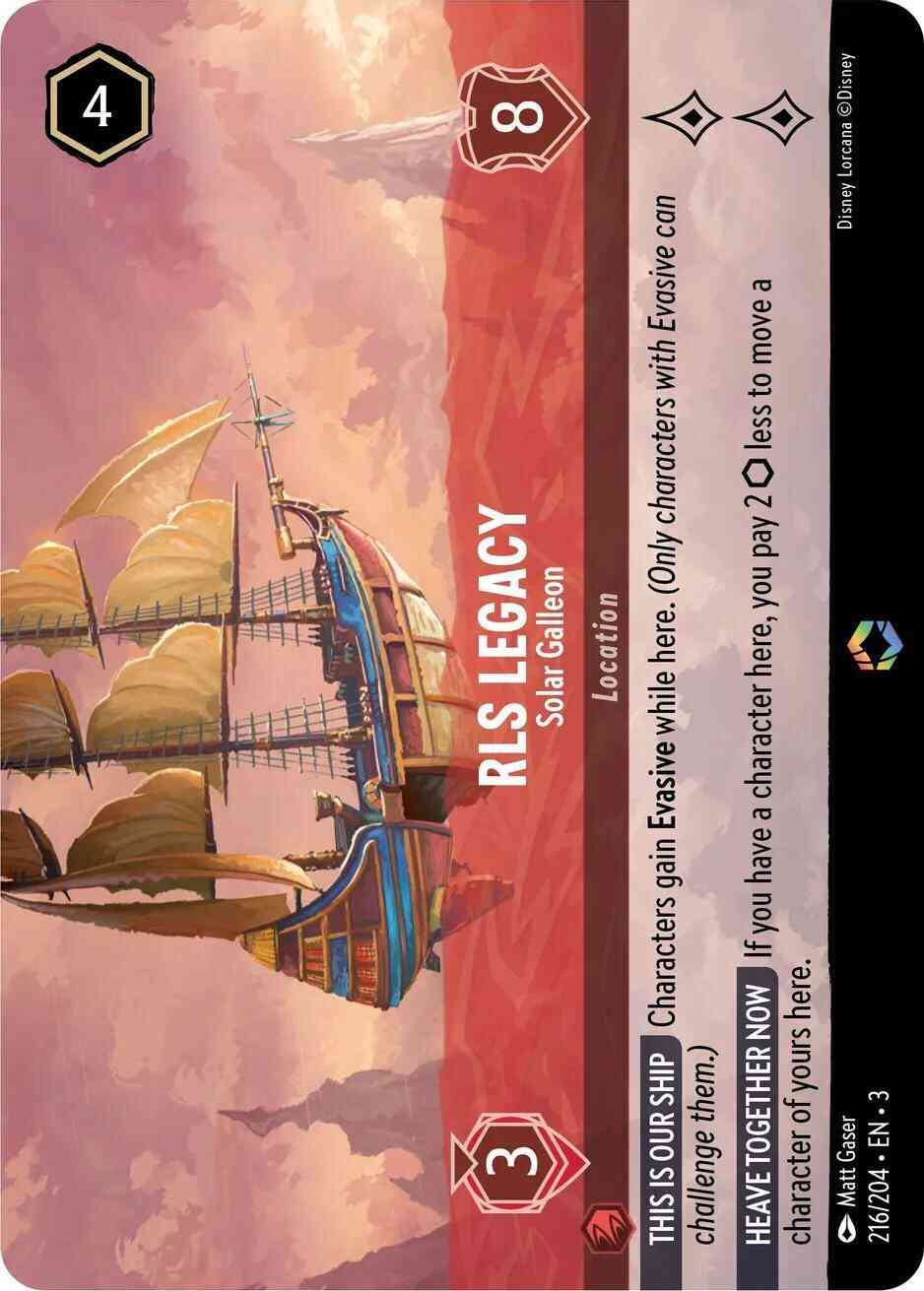 RLS Legacy - Solar Galleon (Alternate Art) - 216/204 [Into the Inklands] [Holofoil]