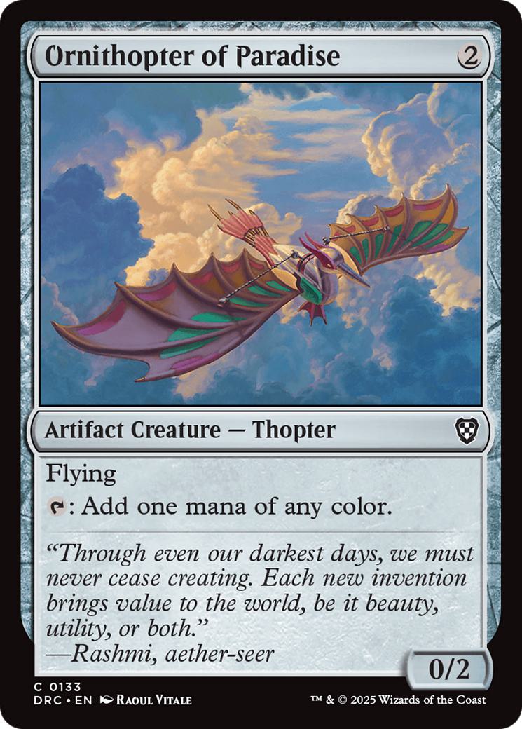 Ornithopter of Paradise [133] [Aetherdrift: Commander] [Non-Foil]