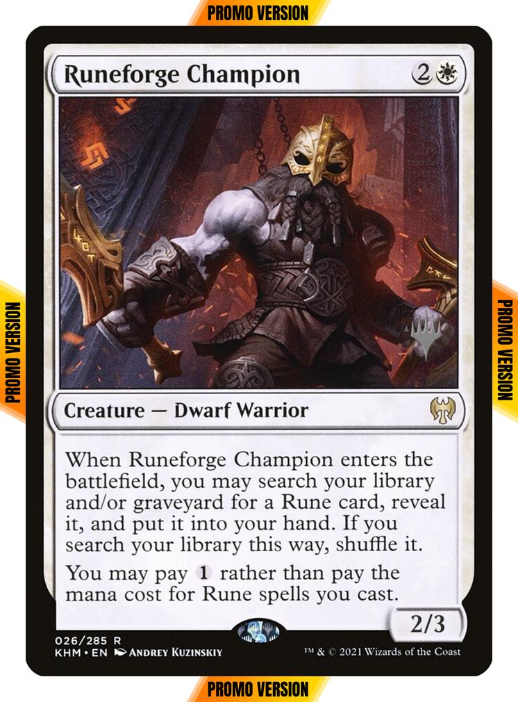 Runeforge Champion [Promo Pack] [26p] [Kaldheim Promos] [Non-Foil]