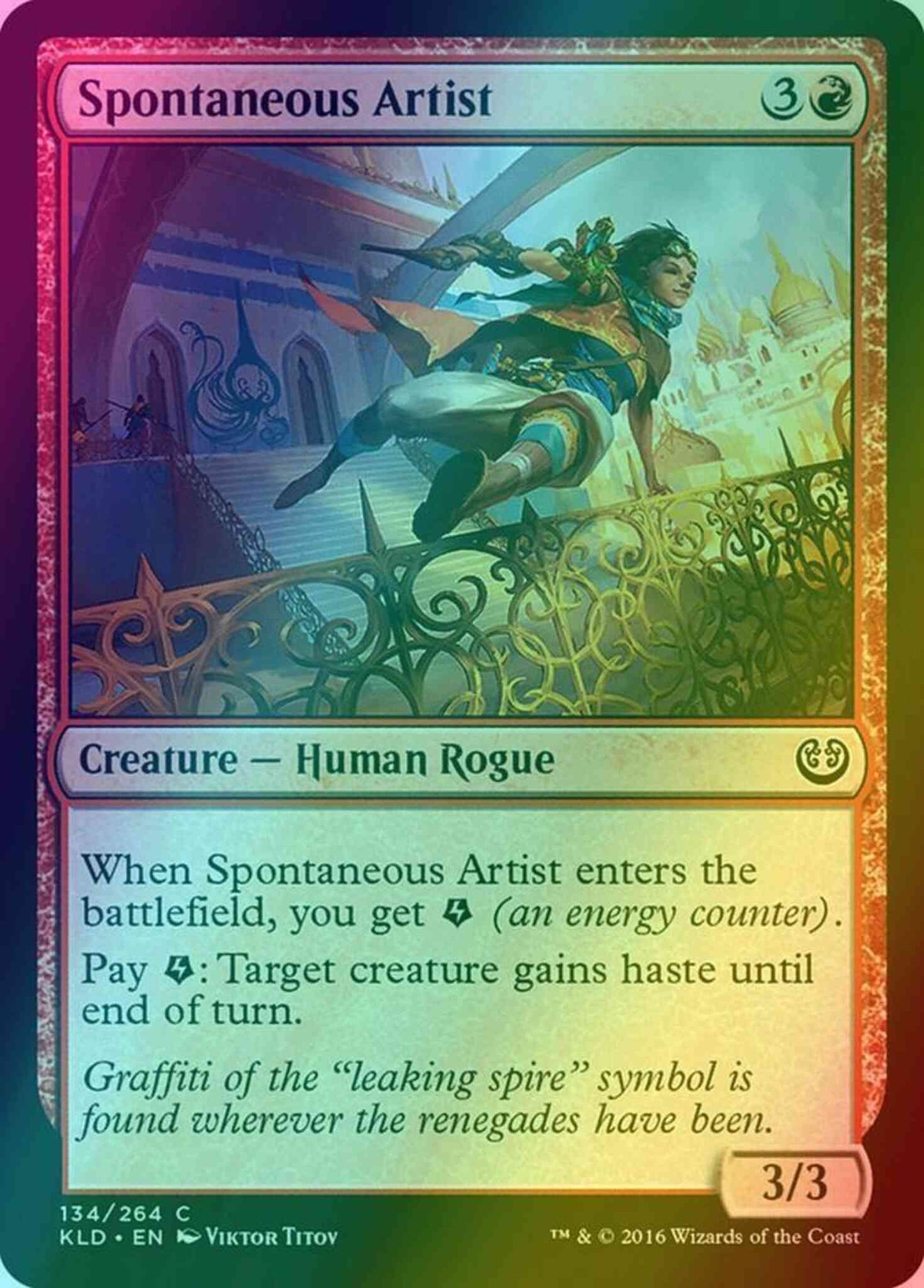 Spontaneous Artist [134] [Kaladesh] [Foil]