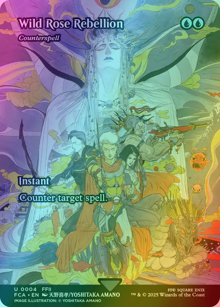 Wild Rose Rebellion - Counterspell [4] [Borderless] [FINAL FANTASY: Through the Ages] [Foil]