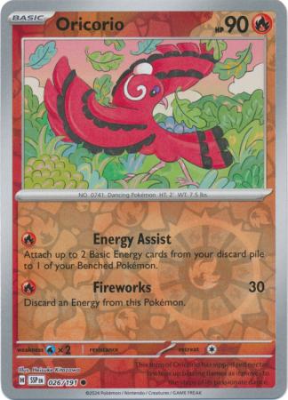 Oricorio - 026/191 - Common [sv08-026] [Reverse Holo]