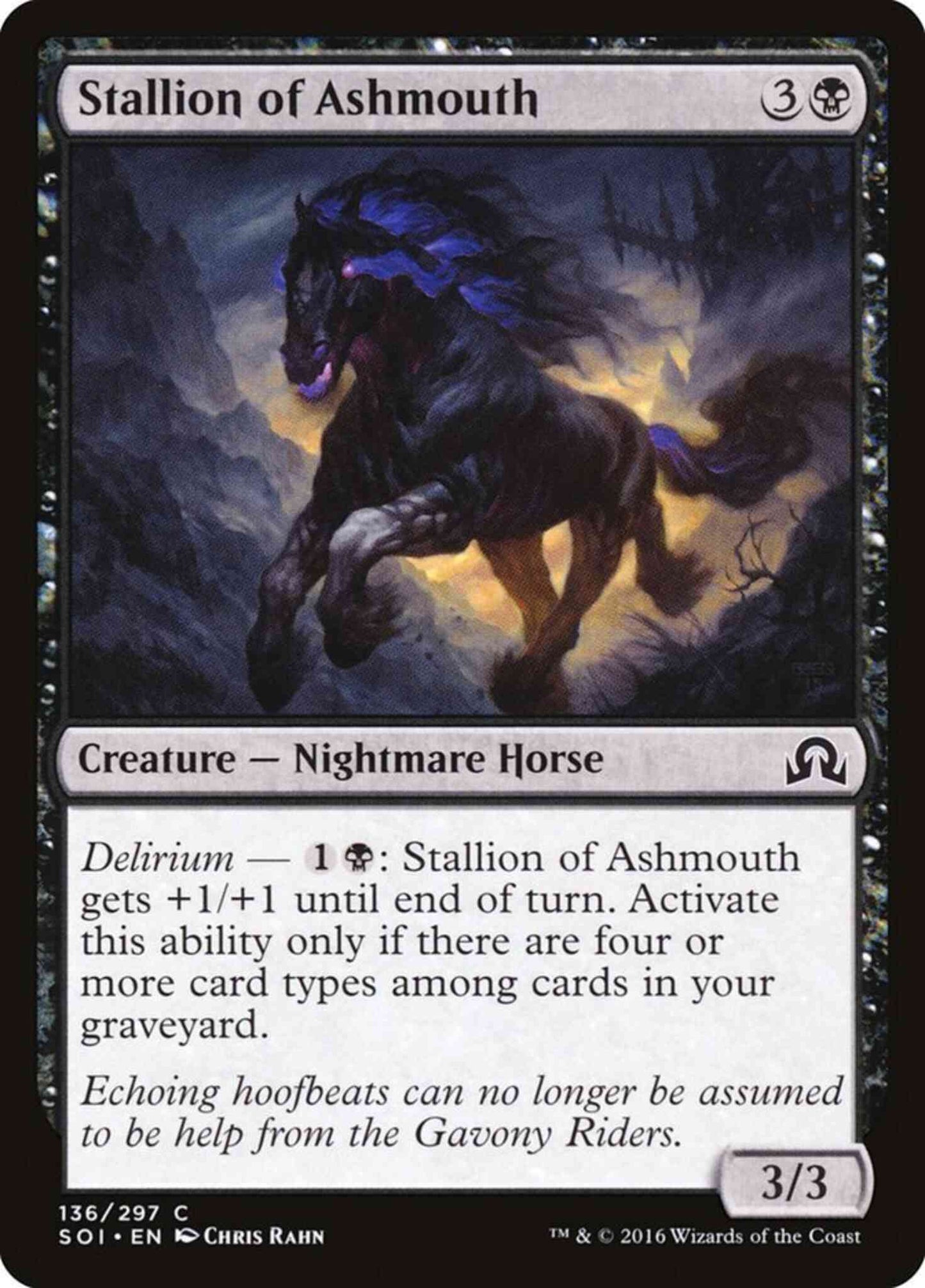 Stallion of Ashmouth [136] [Shadows over Innistrad] [Non-Foil]
