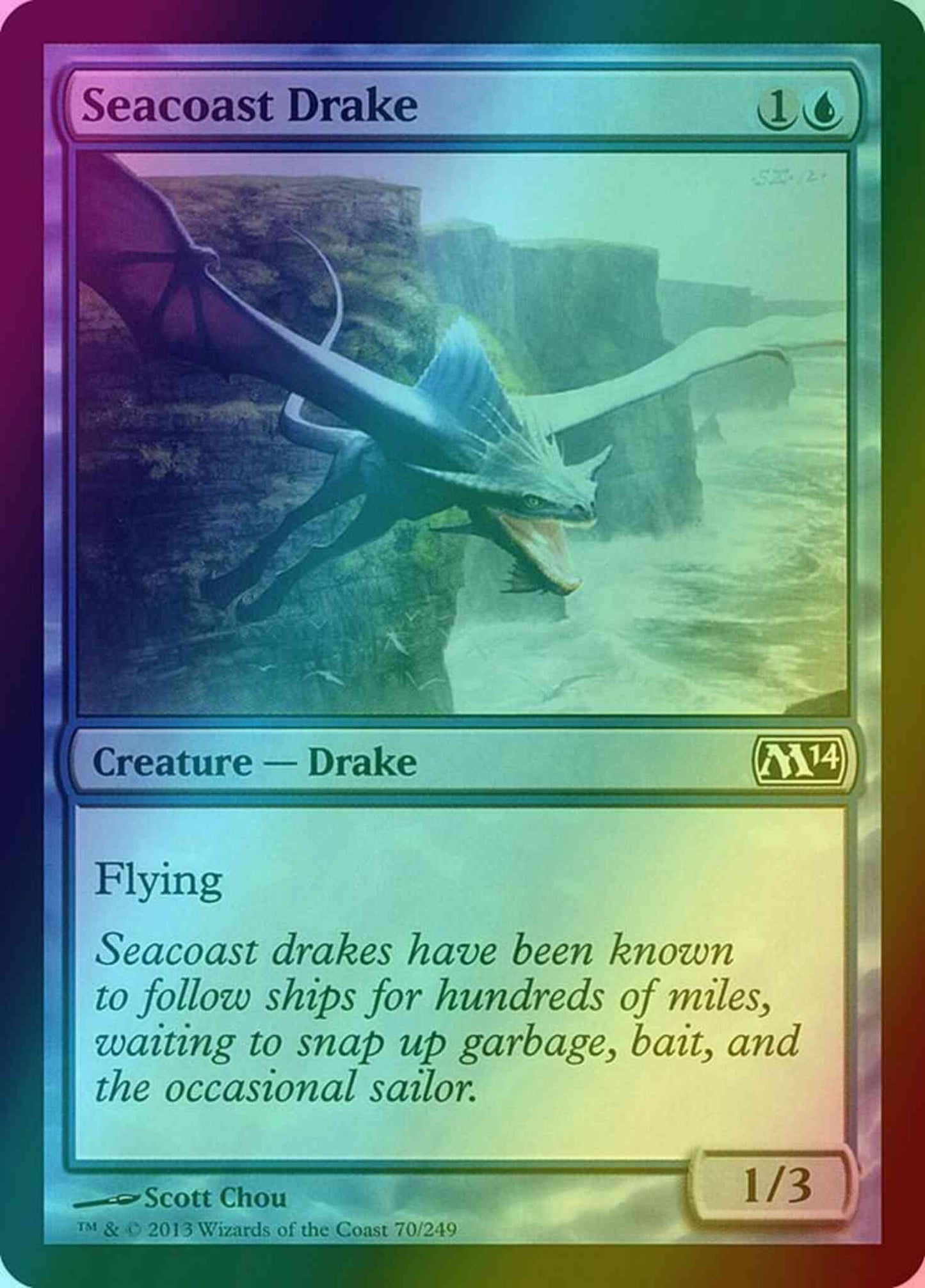 Seacoast Drake [70] [Magic 2014] [Foil]