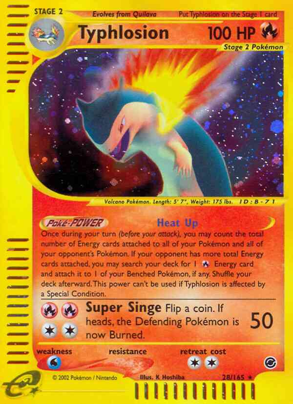 Typhlosion - 28/165 - Rare [ecard1-28] [Holo]