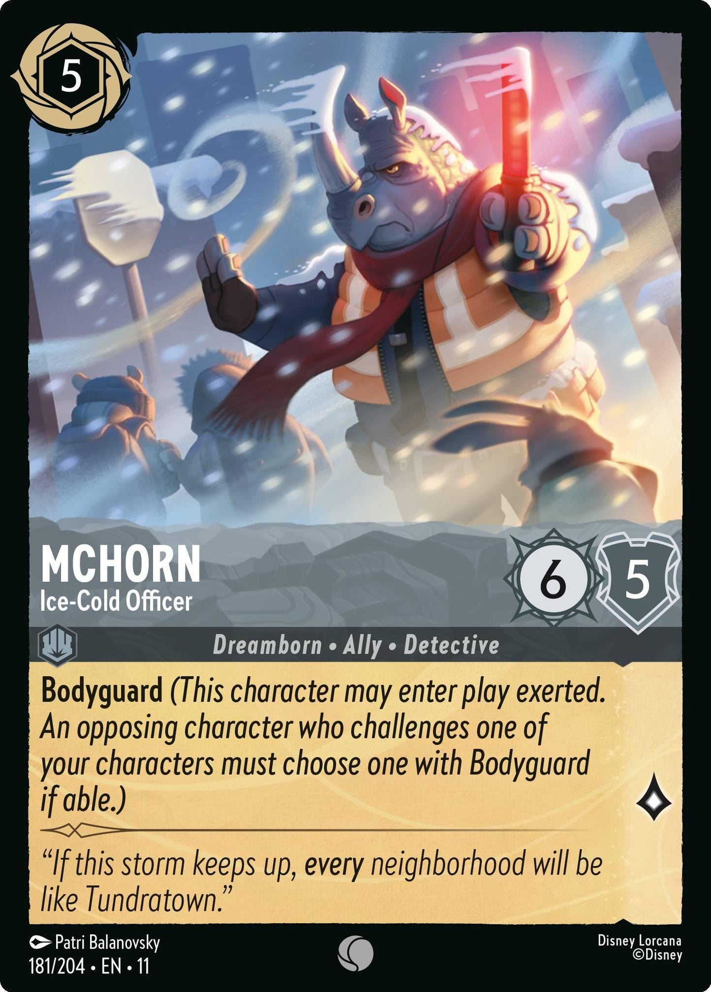 McHorn - Ice-Cold Officer - 181/204 [Winterspell] [Non-Foil]