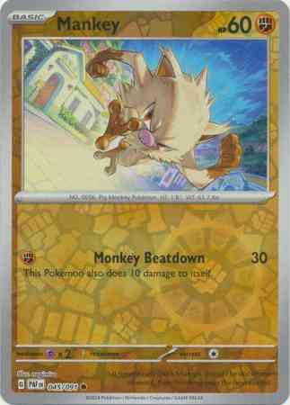 Mankey - 045/091 - Common [sv045-045] [Reverse Holo]