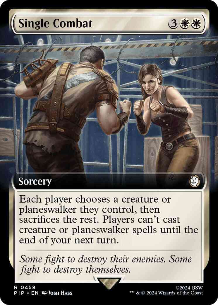 Single Combat [458] [Extended Art] [Fallout] [Non-Foil]