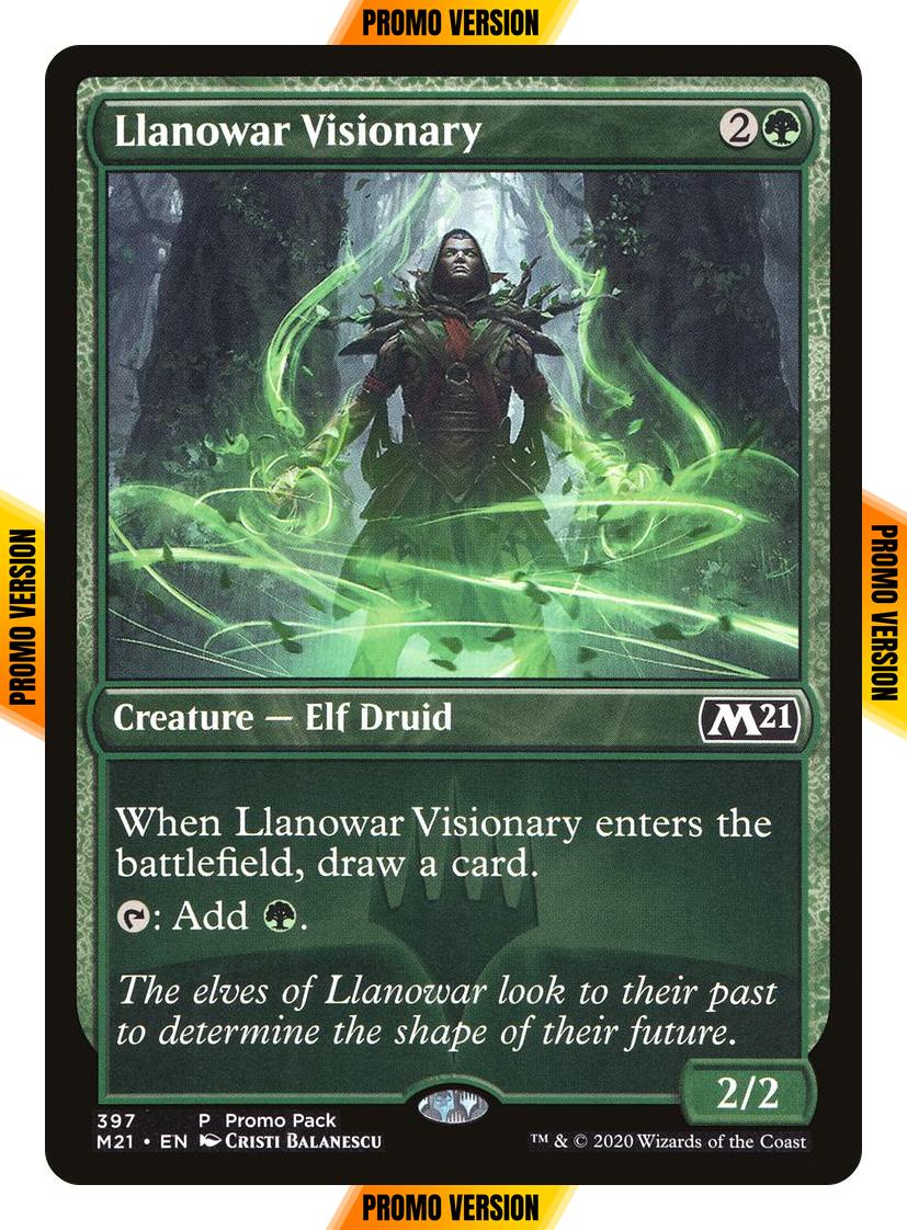 Llanowar Visionary [397] [Dark Frame Promo Pack] [Core Set 2021] [Non-Foil]