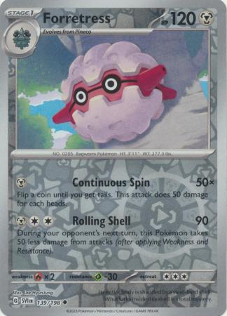 Forretress - 139/198 - Uncommon [sv01-139] [Reverse Holo]