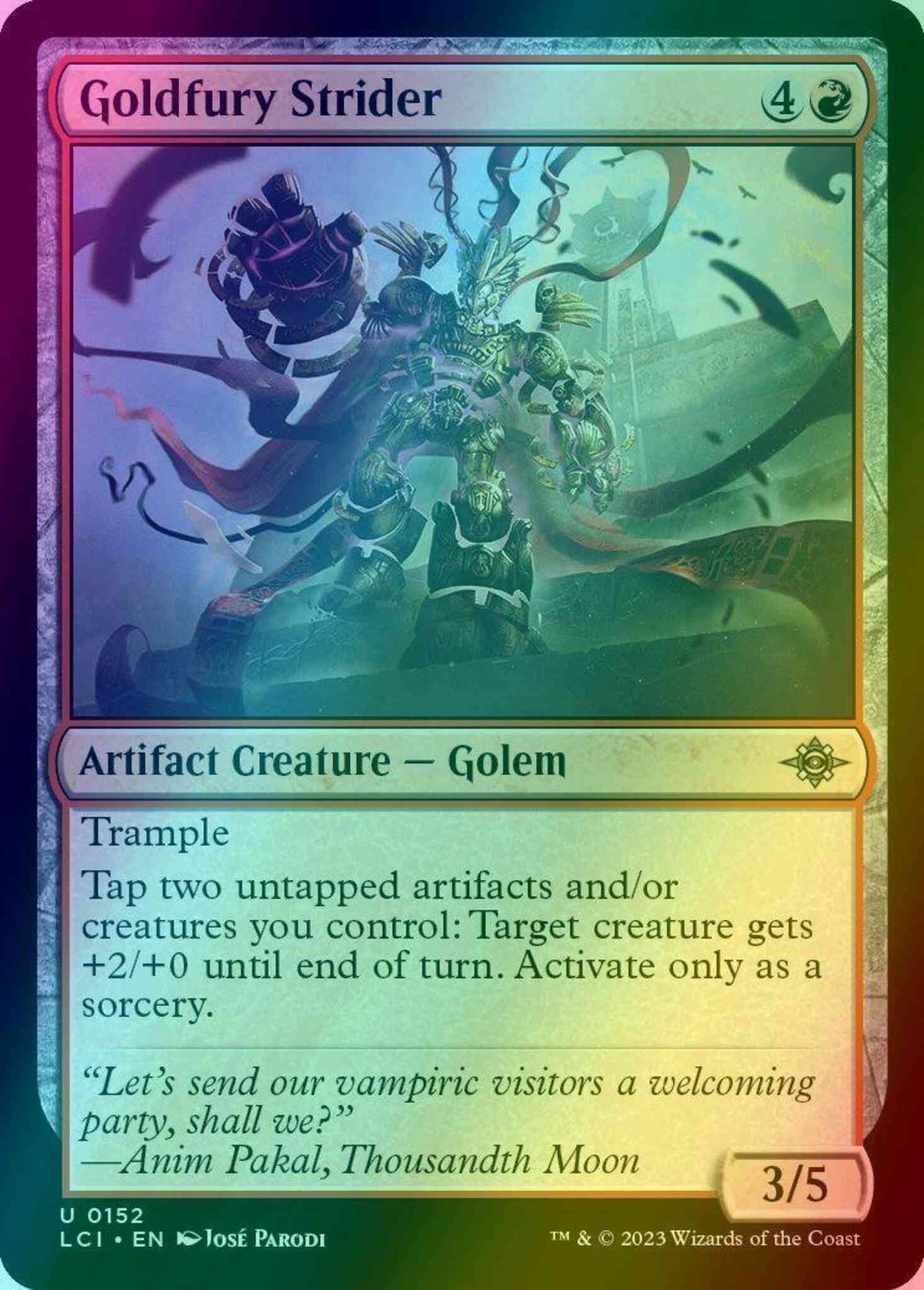 Goldfury Strider [152] [The Lost Caverns of Ixalan] [Foil]