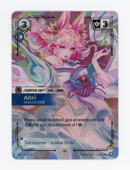 Ahri, Inquisitive — Overnumbered|Foil — ID 19973
