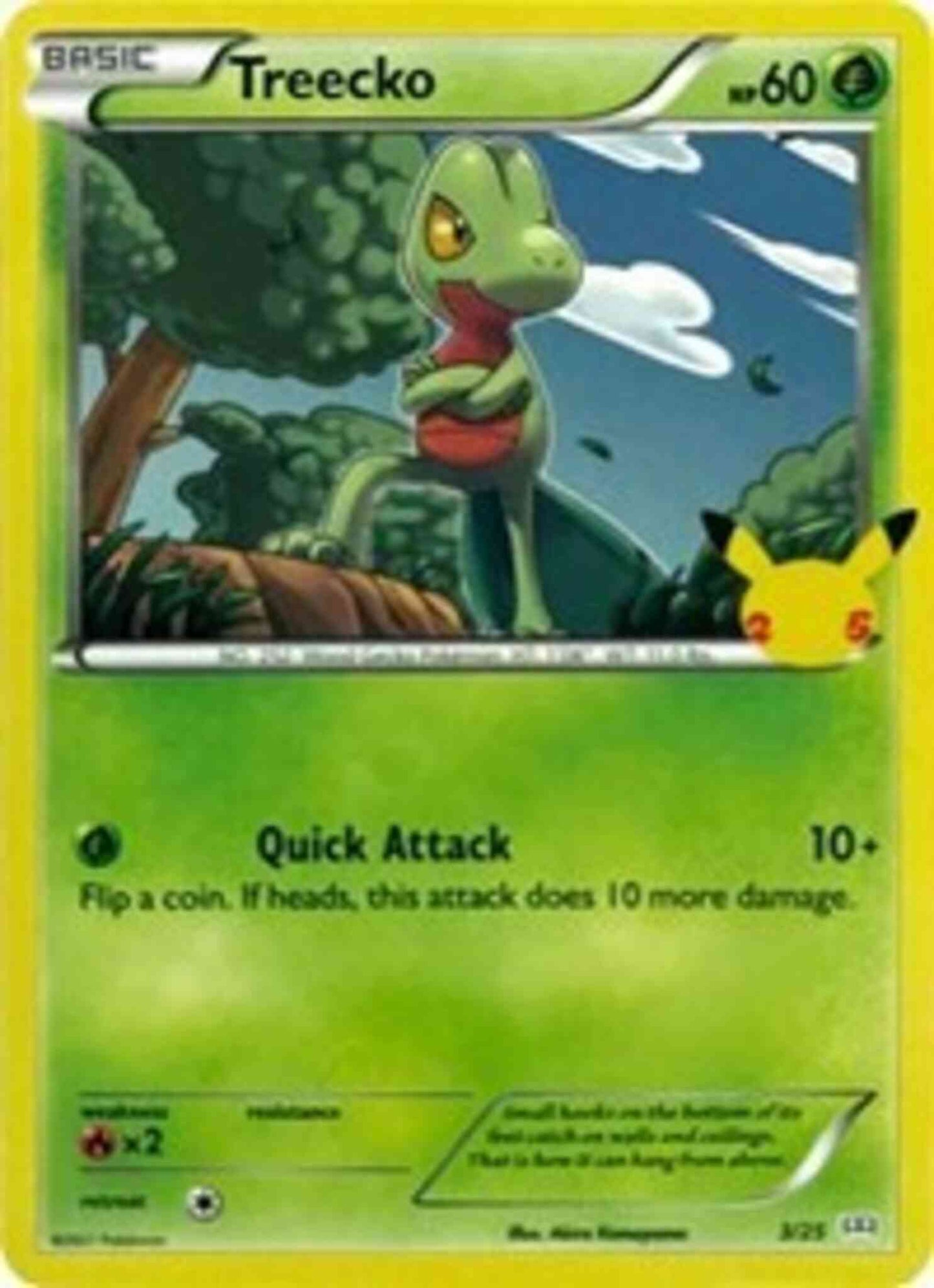 Treecko - McDonald's 25th Anniversary - 3/25 - Promo [mcd21-3] [Non-Holo]