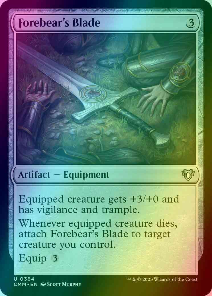 Forebear's Blade [384] [Commander Masters] [Foil]