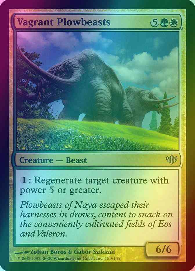 Vagrant Plowbeasts [129] [Conflux] [Foil]