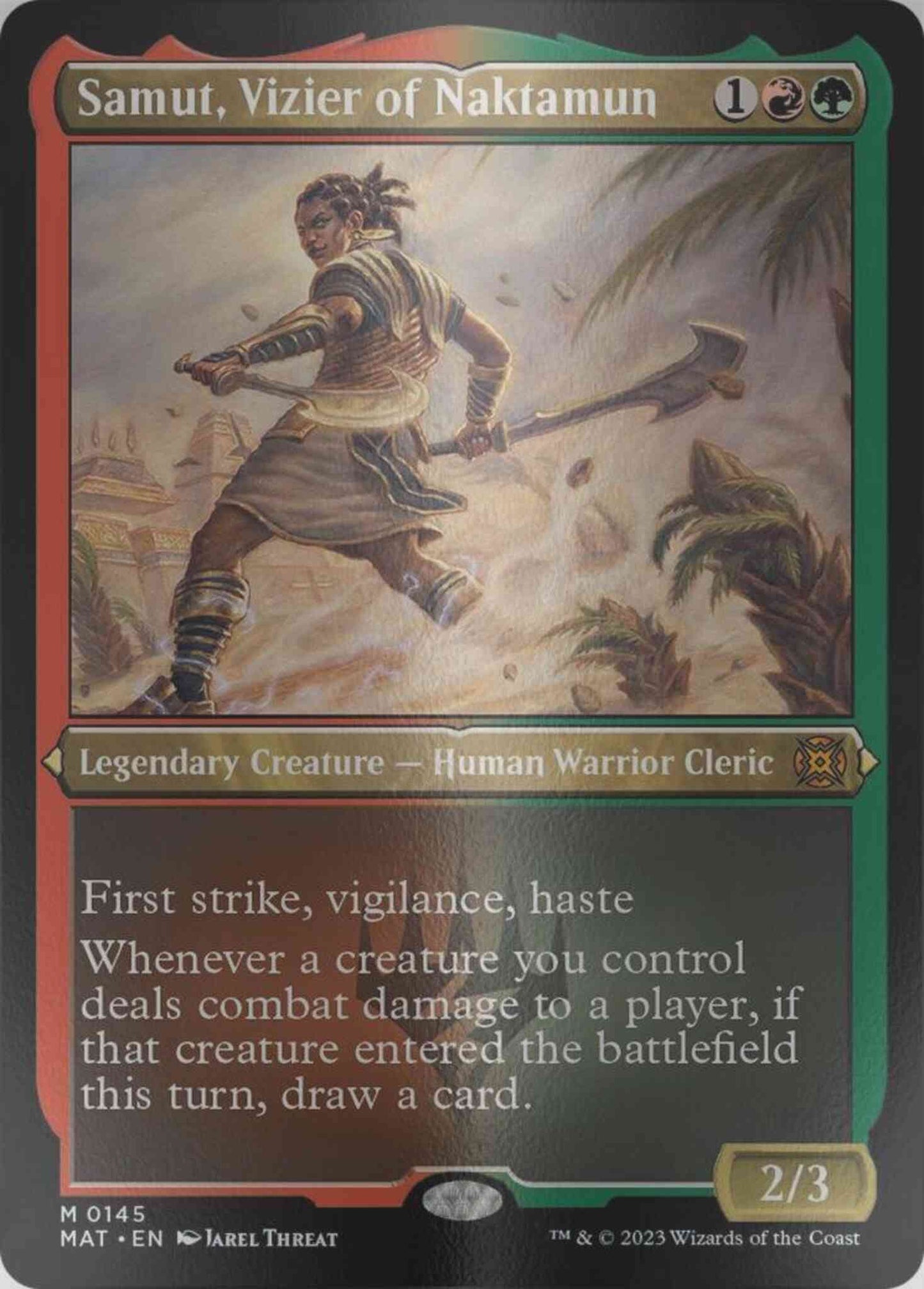 Samut, Vizier of Naktamun [145] [March of the Machine: The Aftermath] [Etched Foil]