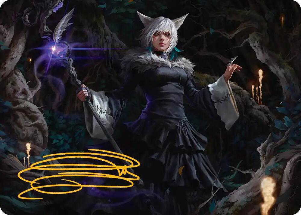 21/53 - Y'shtola, Night's Blessed Art Card [FINAL FANTASY: Art Series] [Gold-Stamped]