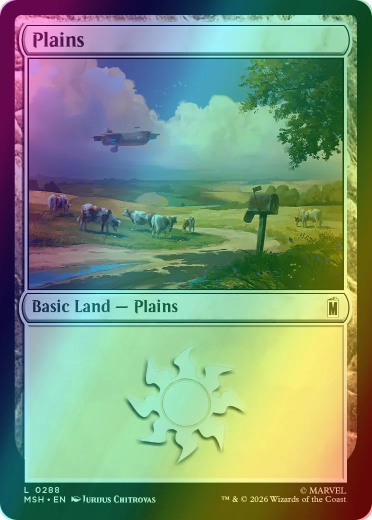 Plains [288] [Marvel Super Heroes] [Foil]