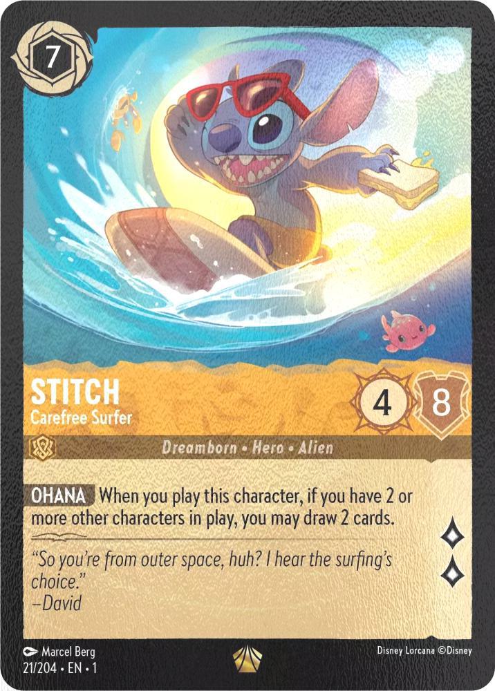 Stitch - Carefree Surfer - 21/204 [The First Chapter] [Cold Foil]