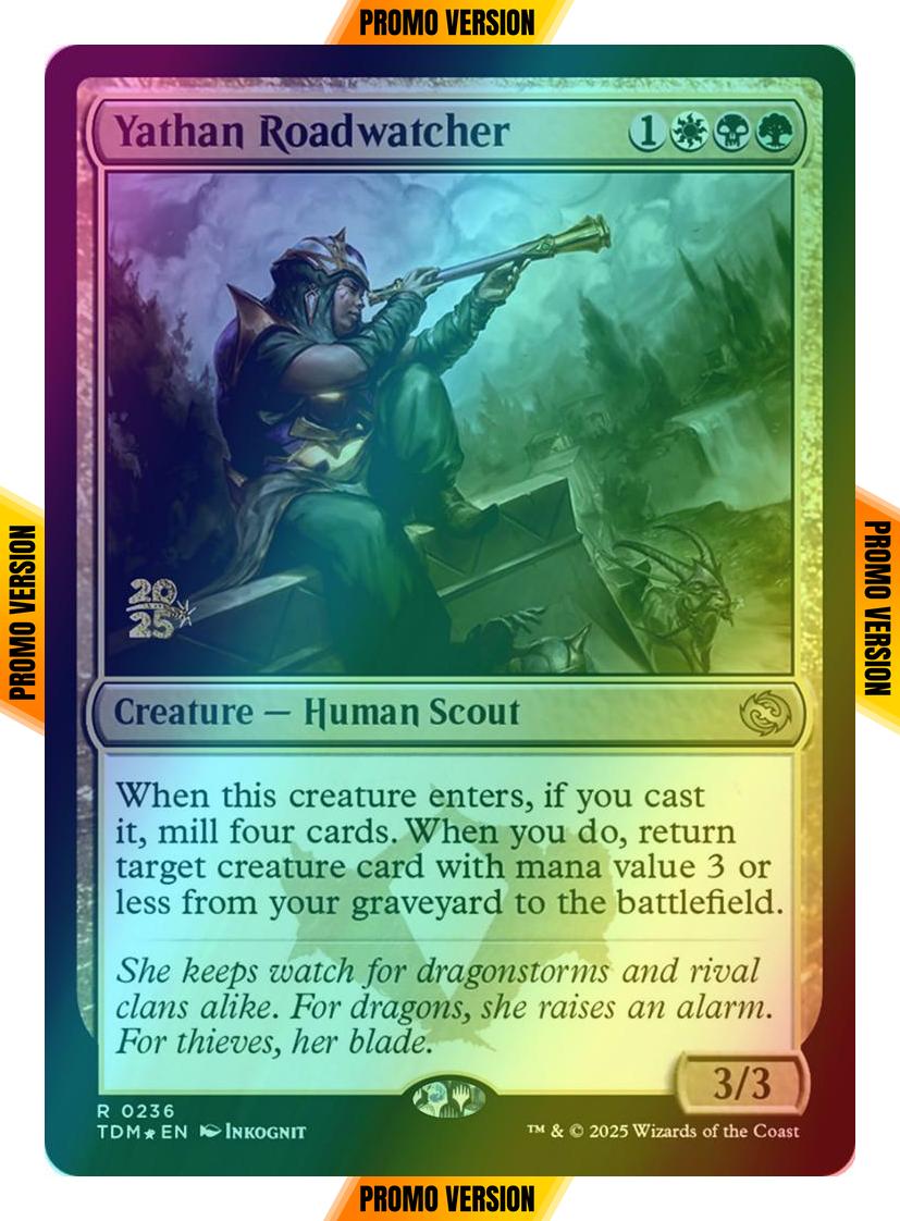 Yathan Roadwatcher [236s] [Prerelease] [Tarkir: Dragonstorm: Promos] [Foil]