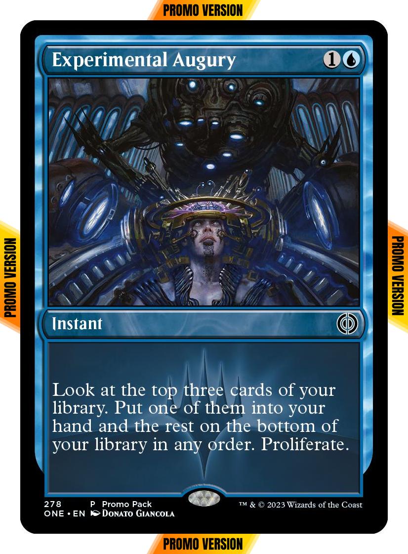 Experimental Augury [278] [Dark Frame Promo Pack] [Phyrexia: All Will Be One] [Non-Foil]