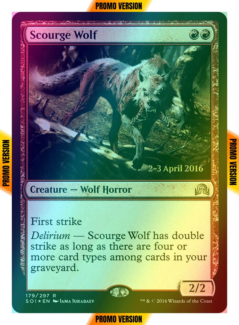Scourge Wolf [179s] [Shadows over Innistrad Promos] [Foil]