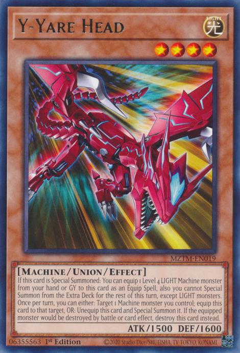 Y-Yare Head - MZTM-EN019 - Rare - 1st Edition