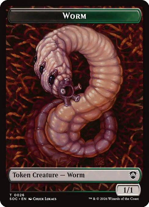 Eldrazi Spawn Token (01) // Worm Token (26) [Secrets of Strixhaven: Commander: Tokens] [Non-Foil]