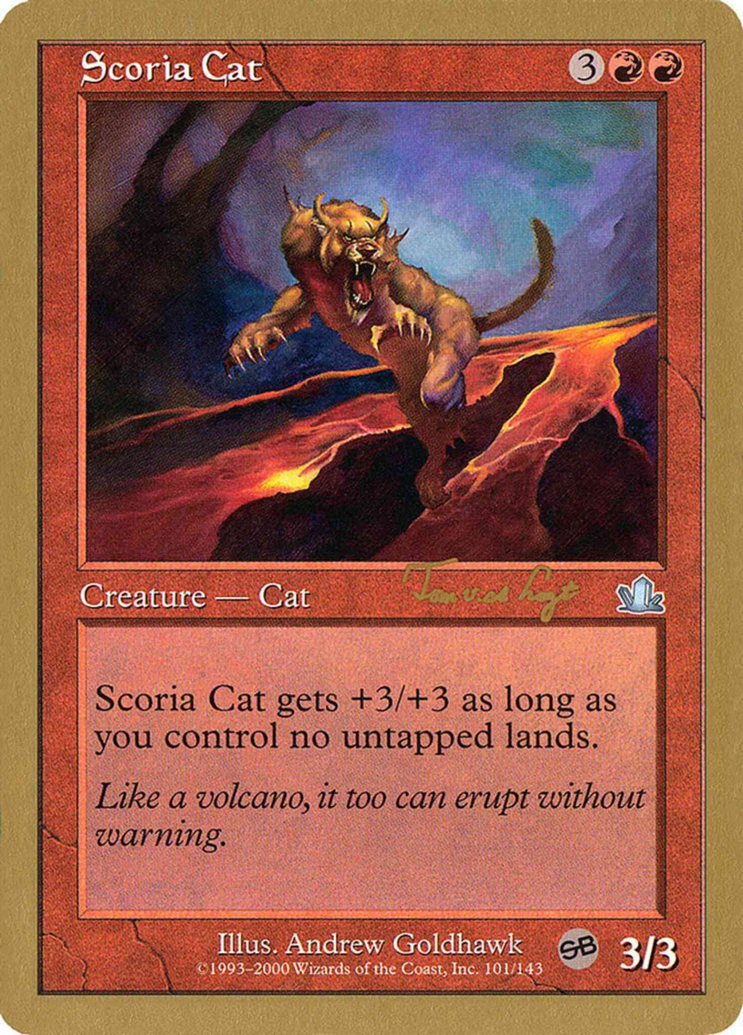 Scoria Cat [tvdl101sb] [World Championship Decks 2001] [Non-Foil]