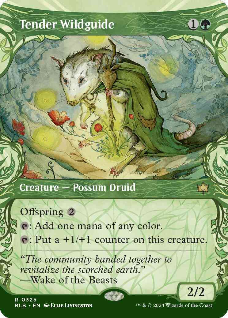 Tender Wildguide [325] [Woodland Showcase] [Bloomburrow] [Non-Foil]