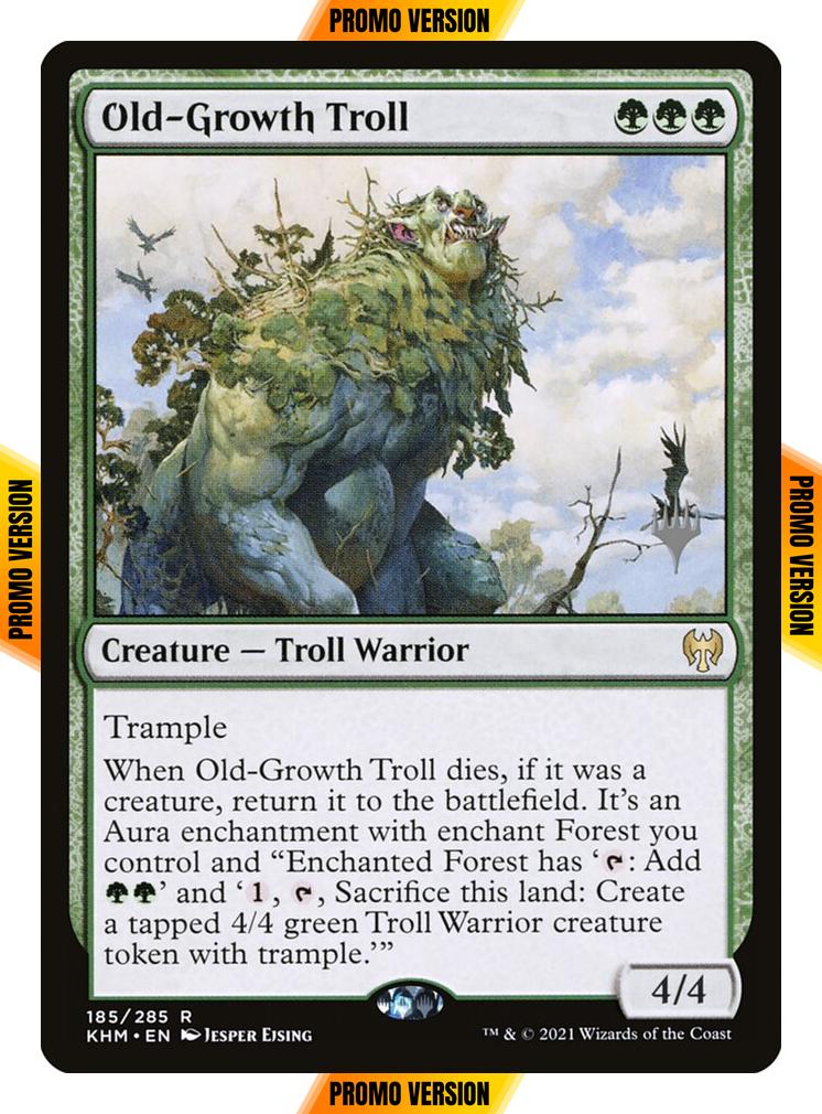 Old-Growth Troll [Promo Pack] [185p] [Kaldheim Promos] [Non-Foil]