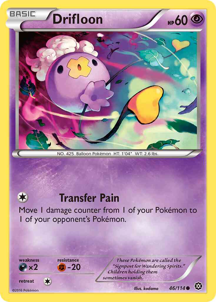 Drifloon - 46/114 - Common [xy11-46] [Non-Holo]