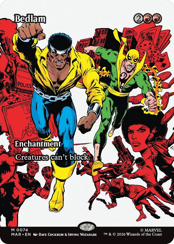 Bedlam [74] [Borderless] [Source Material] [Marvel Universe] [Non-Foil]