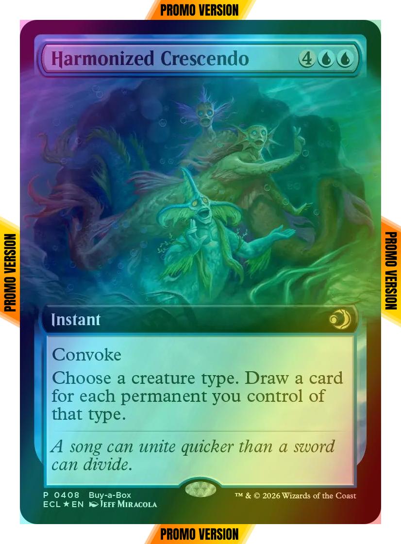 Harmonized Crescendo [408] [Extended Art] [Buy-a-Box] [Lorwyn Eclipsed] [Foil]