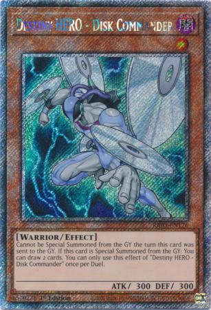 Destiny HERO - Disk Commander - RA03-EN176 - Platinum Secret Rare - 1st Edition