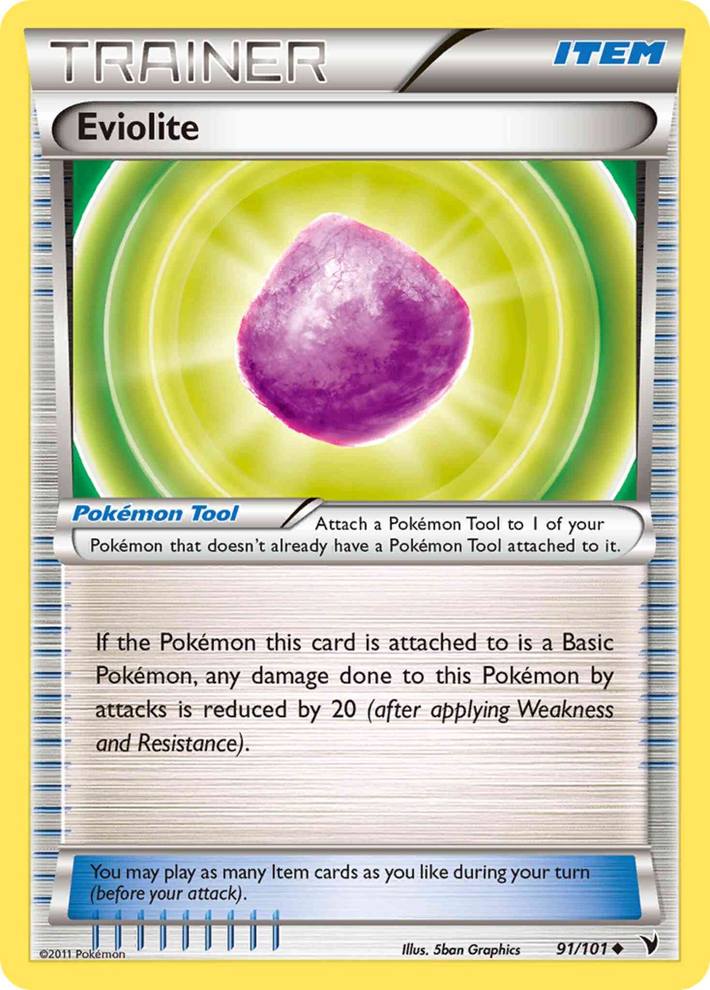 Eviolite - 91/101 - Uncommon [bw3-91] [Reverse Holo]