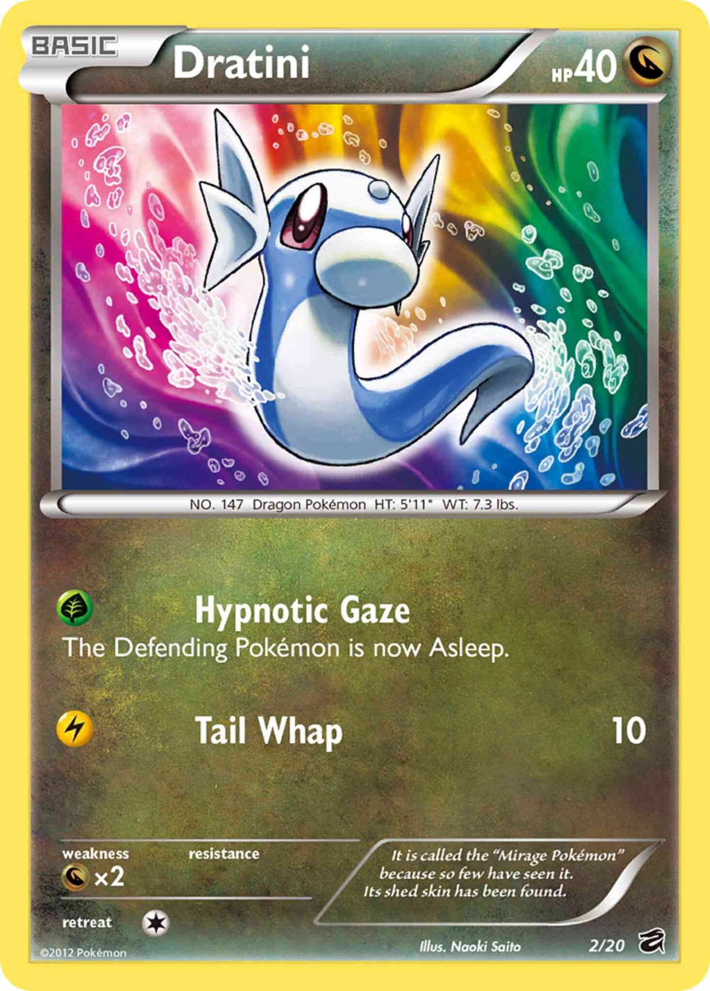 Dratini - 2/20 - Rare Holo [dv1-2] [Holo]