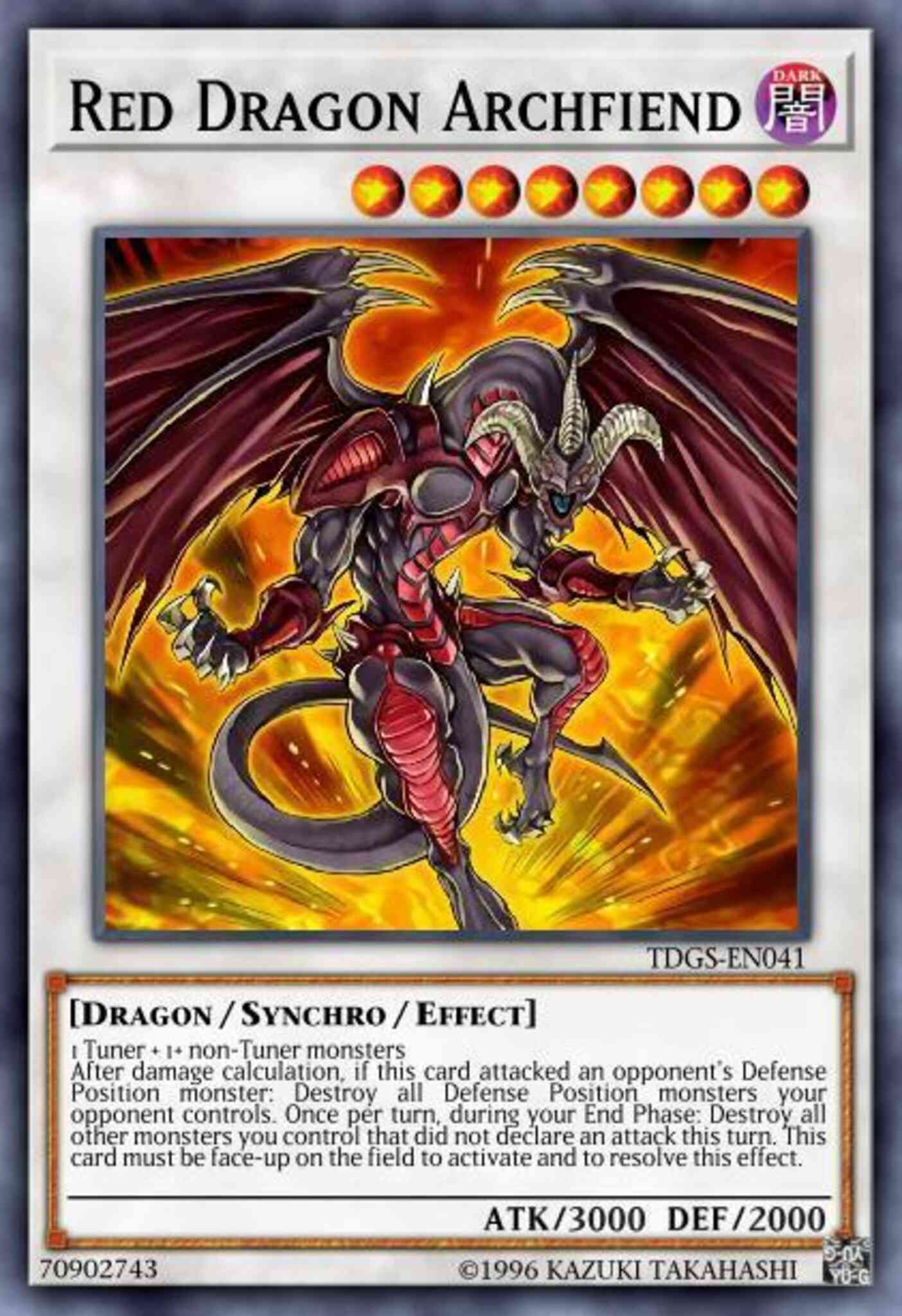 Red Dragon Archfiend - TDGS-EN041 - Ultra Rare - Unlimited