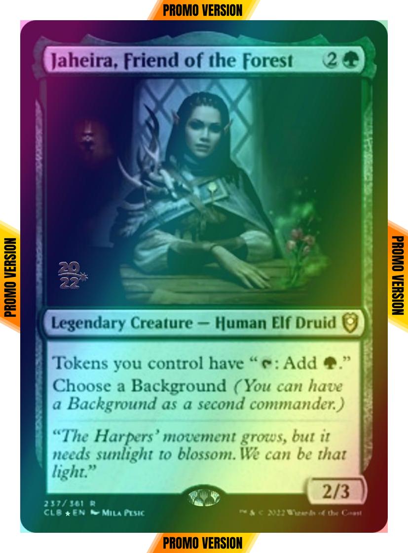 Jaheira, Friend of the Forest [237s] [Prerelease] [Commander Legends: Battle for Baldur's Gate: Promos] [Foil]