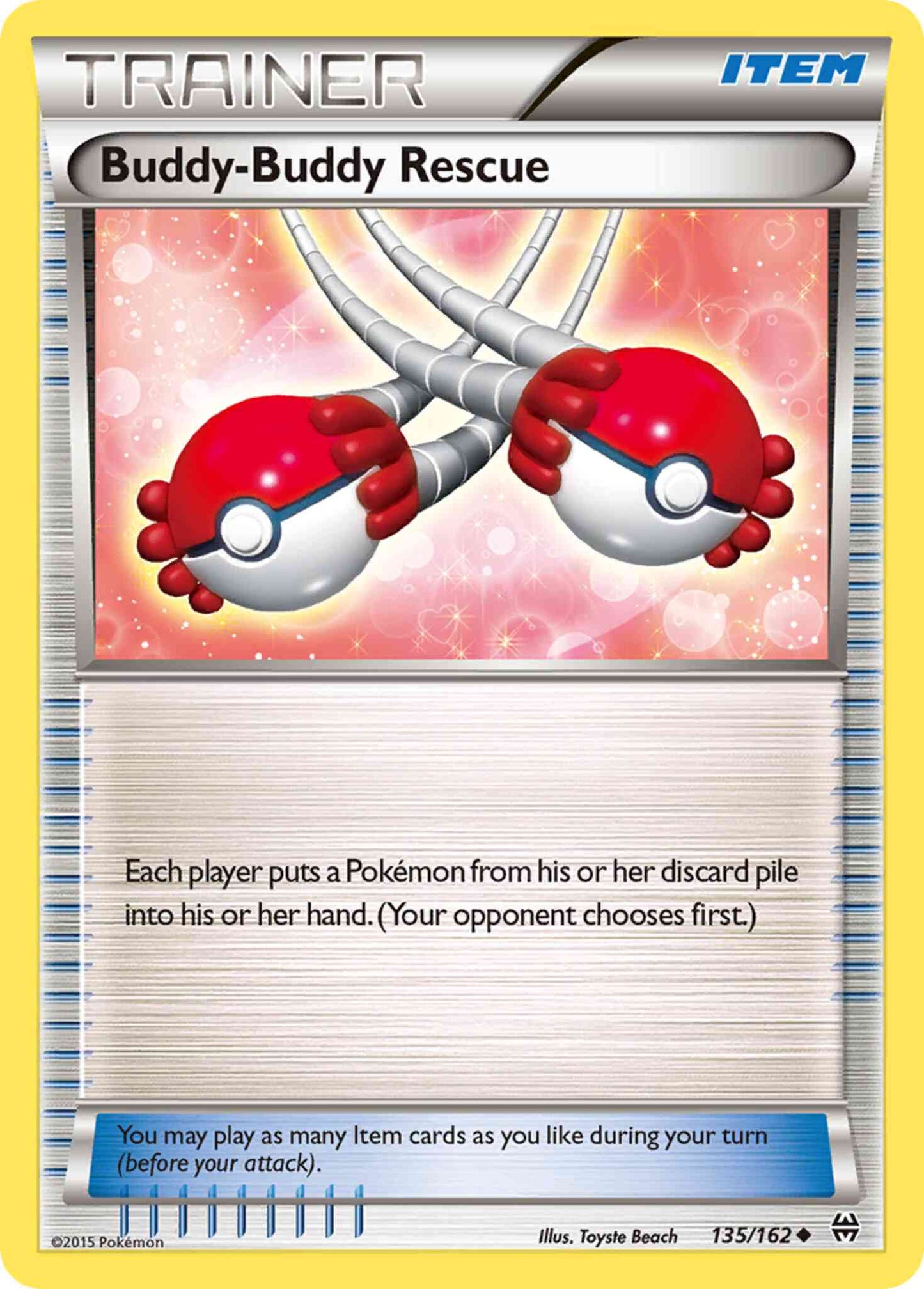 Buddy-Buddy Rescue - 135/162 - Uncommon [xy8-135] [Non-Holo]